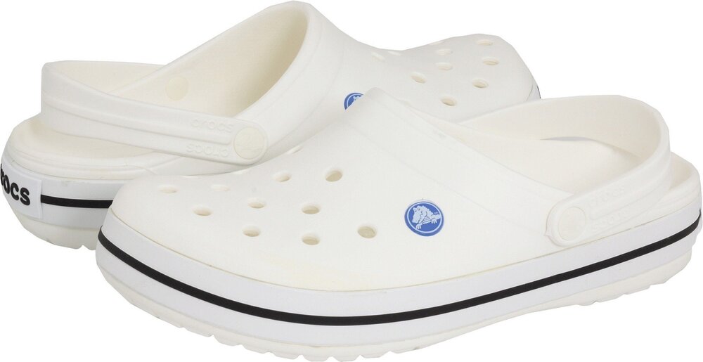 CROCS UNISEX-ADULT CROCBAND CLOG, WHITE, 10 WOMEN/8 MEN